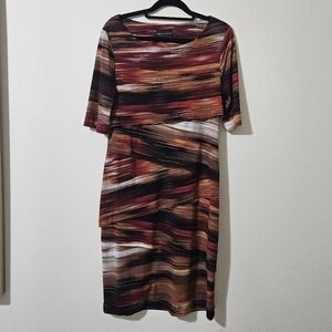 Connected Apparel Tiered Dress